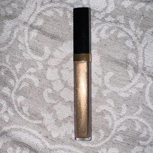 CHANEL Gold Shimmer Lip Gloss - Sparkling Neutral